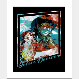 John Denver-Abstract Expressionist Potrait Posters and Art